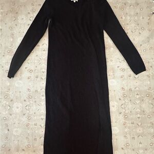 Elegant Black Long Sleeve Dress